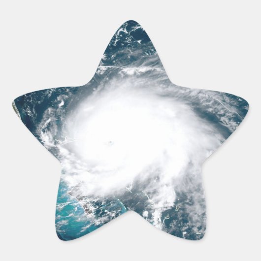 Sticker Étoile Ouragan au large des côtes de Floride (Devant)