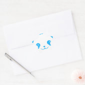 Sticker Étoile Ours bleu Kawaii Panda (Enveloppe)