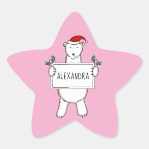 Sticker Étoile Ours polaire