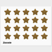 Sticker Étoile Paillettes dorées (Feuille)