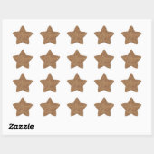 Sticker Étoile Paillettes dorées (Feuille)