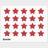 Sticker Étoile Paillettes rouges (Feuille)