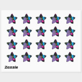 Sticker Étoile Paint Splater (Feuille)