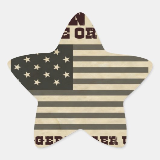 Sticker Étoile Paix Recherchée (Devant)