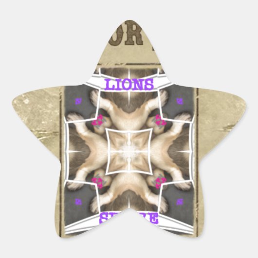 Sticker Étoile Paix Recherchée, Amour et Inspiration : Diffuser H (Devant)