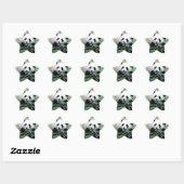 Sticker Étoile Panda (Feuille)