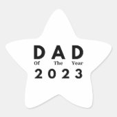 Sticker Étoile Papa de l'année 2023 Stick Your Appreciation (Devant)