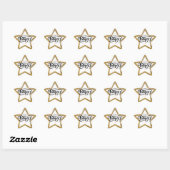 Sticker Étoile "Papa étoilé brillant" (Feuille)