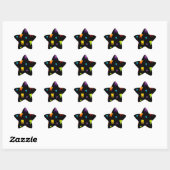 Sticker Étoile Papier peint pour dentiste (Feuille)