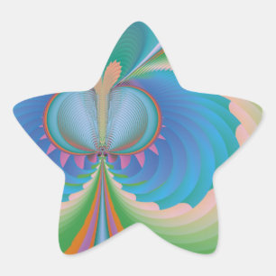 Sticker Étoile Papillon