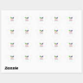 Sticker Étoile Papillon de sensibilisation sur l'autisme (Feuille)