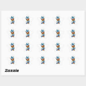 Sticker Étoile Papillons volants Morpho et Monarch (Feuille)