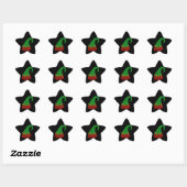 Sticker Étoile Parties scintillant Elf Casquette (Feuille)