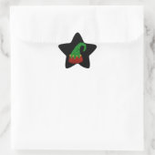 Sticker Étoile Parties scintillant Elf Casquette (Sac)