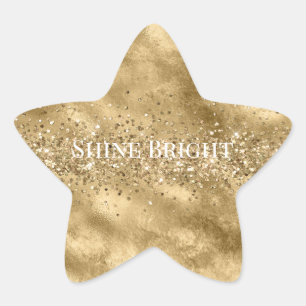Sticker Étoile Parties scintillant Glam Glitzy Gold