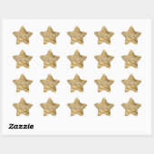 Sticker Étoile Parties scintillant Glam Glitzy Gold (Feuille)