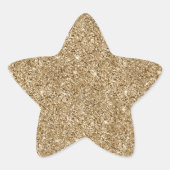 Sticker Étoile Parties scintillant Gold Glam (Devant)