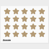 Sticker Étoile Parties scintillant Gold Glam (Feuille)