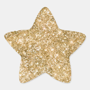 Sticker Étoile Parties scintillant Gold Glitz