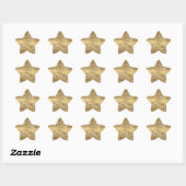 Sticker Étoile Parties scintillant Gold Sparkle (Feuille)