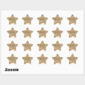 Sticker Étoile Parties scintillant Gold Sparkle Glitz (Feuille)
