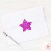 Sticker Étoile Parties scintillant rose étincelle Conception pers (Enveloppe)