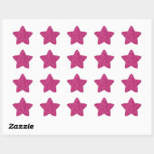 Sticker Étoile Parties scintillant rose Smitten (Feuille)