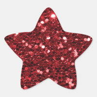 Parties scintillant rouge brillante Faux Parties s