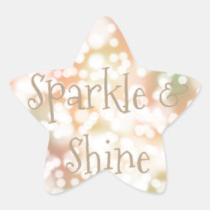 Sticker Étoile Pastel "Étincelle et Brillance" pastel bokeh perso