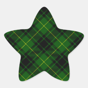 Sticker Étoile Pâte verte de tartan MacArthur