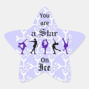 Sticker Étoile Patineurs artistiques - vous êtes une étoile -