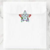 Sticker Étoile Peace Ganesh Dancing (Sac)