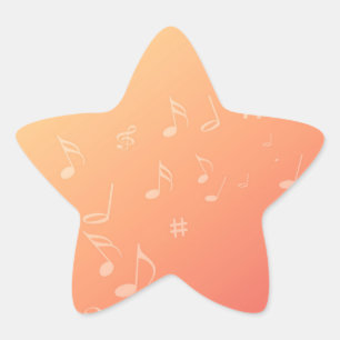 Sticker Étoile Peach Music