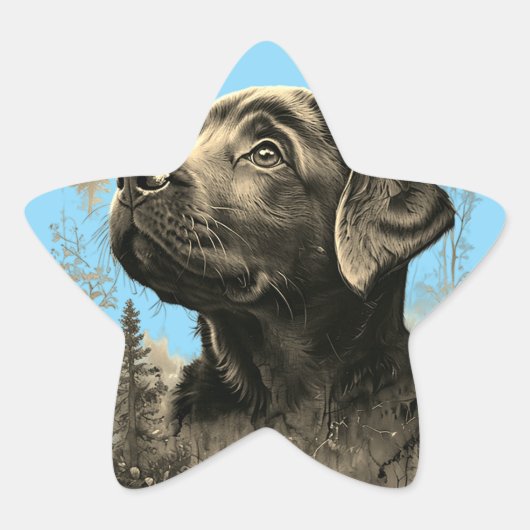 Sticker Étoile Pegatinas con forma de estrella (Devant)