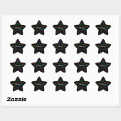 Sticker Étoile Personnalisable "A Niece's Birthday I" (Feuille)