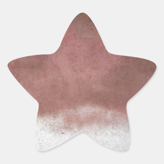 Sticker Étoile personnalisé de luxe rose et blanc (Devant)