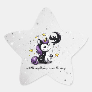 Sticker Étoile Petit Baby shower Unicorn