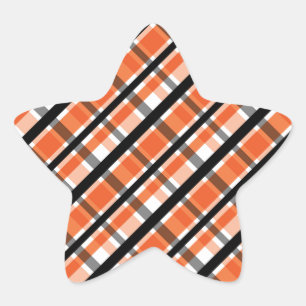 Sticker Étoile Philadelphie Ventilateur Sport Orange Noir Blanc P