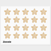 Sticker Étoile Photo personnalisée (Feuille)