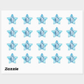 Sticker Étoile Pierre Bleue (Feuille)