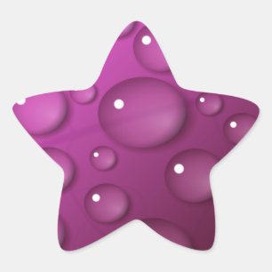 Sticker Étoile Pink Water Drop