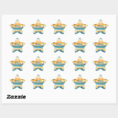 Sticker Étoile Piscine d'eau fête d'été (Feuille)