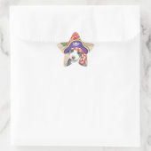 Sticker Étoile Pit Bull Terrier Pirate (Sac)