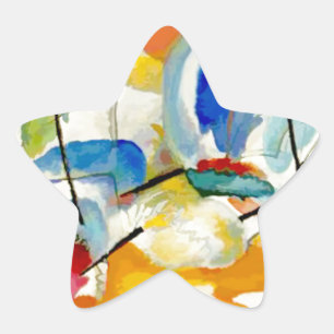 Sticker Étoile PixDezines Kandinsky 1913 Bataille Navale Improv 3