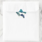 Sticker Étoile PixDezines konen uehara vagues océaniques, 上 原 (Sac)