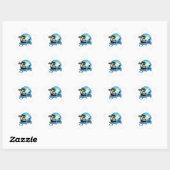 Sticker Étoile Plage de surf (Feuille)