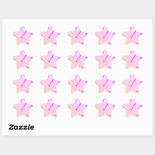 Sticker Étoile Plage Dollar Sableux Côtière Tendance Mignon Rose  (Feuille)