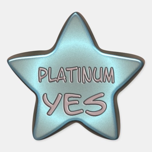 Sticker Étoile Platine Oui (Devant)