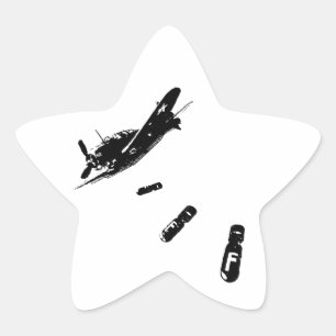 Sticker Étoile Plongeur F-Bomb (Noir)
