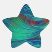Sticker Étoile Plumes Phoenix - Paint Splatter (Devant)